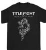 Title Fight Band Floral Grün Schwer Baumwolle Schwarz Unisex T-Shirt