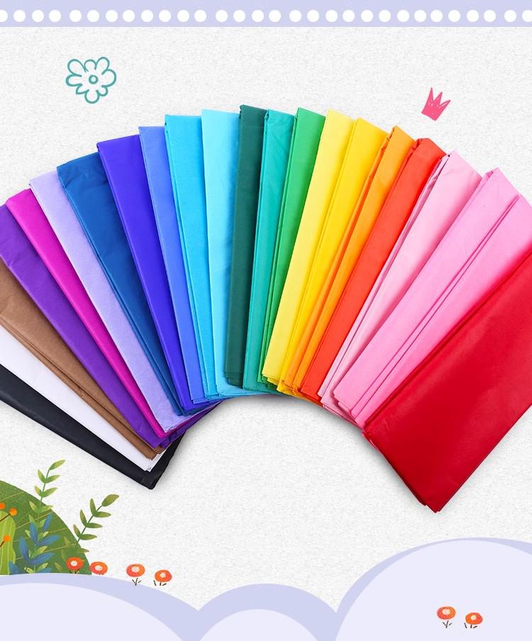 Handmade Floral Crinkled Colored Tissue Paper for DIY, Journals, and Wrapping