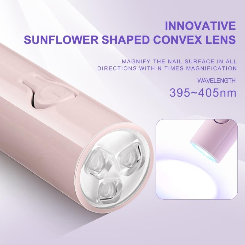 Nail Lamp Small USB Powered Nail Dryer Fast Curing LED Light Portable Manicure Device For Home Use ABS Housing