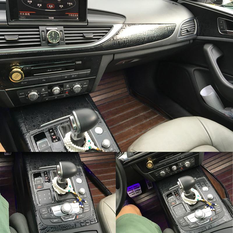 Voor Audi A6 C7 2012-2018 Interieur Centrale Bedieningspaneel Deurhendel 3D/5D Koolstofvezel Stickers Decals Auto styling Accessoire
