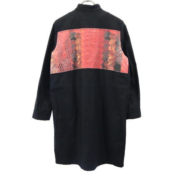 NOUDO made in Japan Stainless collar coat black Half bore back Men's Used