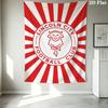 Lincoln City FC Wall Tapestry Aesthetic Wall Hanging Printed Fabric Blanket Decorative Tapestries for Bedroom Living Room Home Decor