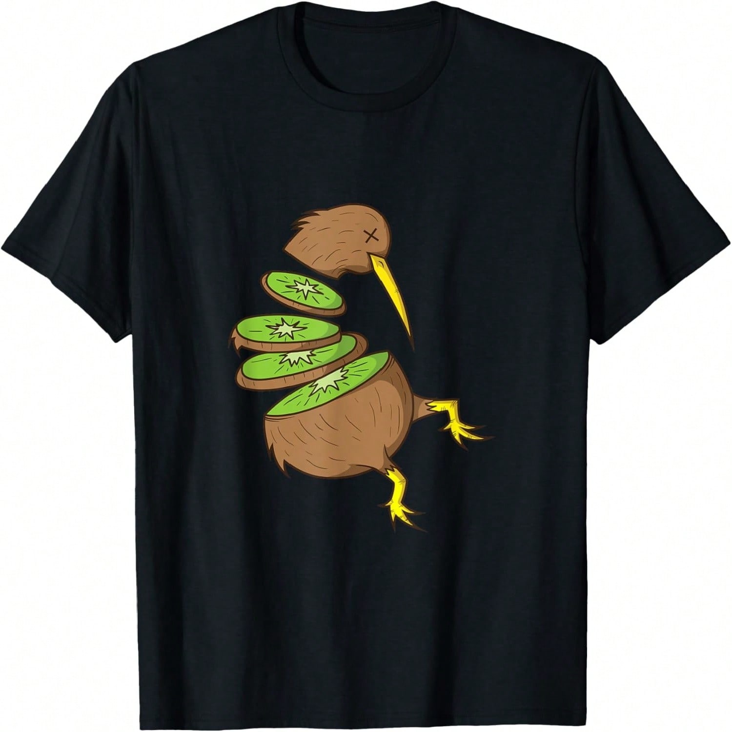 Kiwi Bird Is Divided Like A Kiwi Fruit T-Shirt S