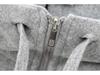 ZA Women's Spring 2025 Wool Blend Hooded Jacket & Straight Leg Pants Set