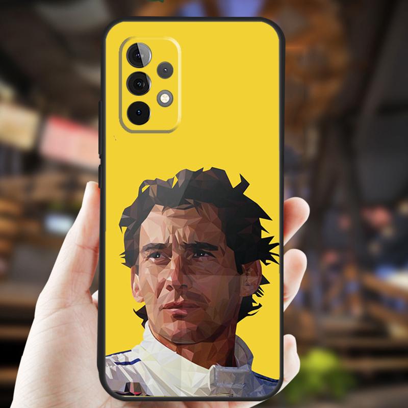 Racing Ayrton Senna Case For Samsung Galaxy A26 A54 A14 A36 A16 A33 A56 A15 A55 A53 A35 A22 A32 A52 A34 A05 A06