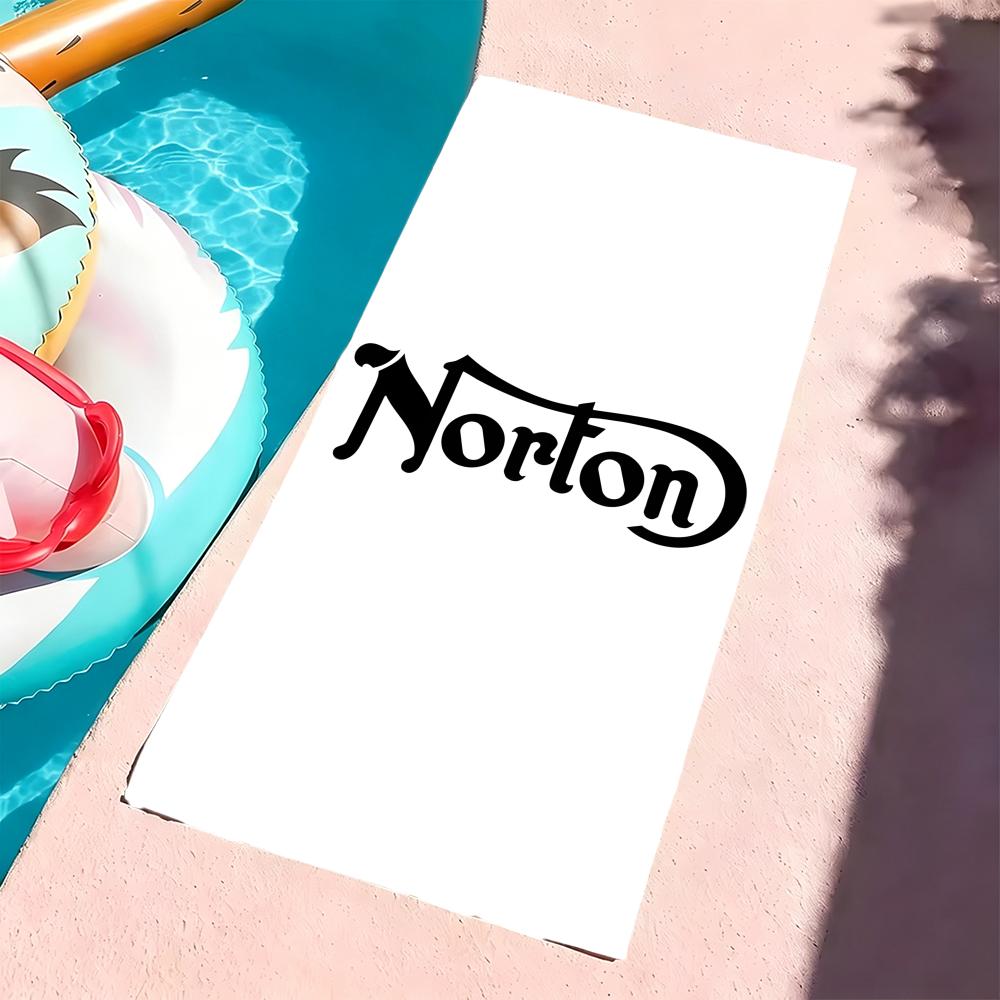 N-Norton Motorcycles-S Towel Microfiber Beach Towel, Quick-Dry, Sand-Free, Ultra-Fine Fiber, Super Soft.