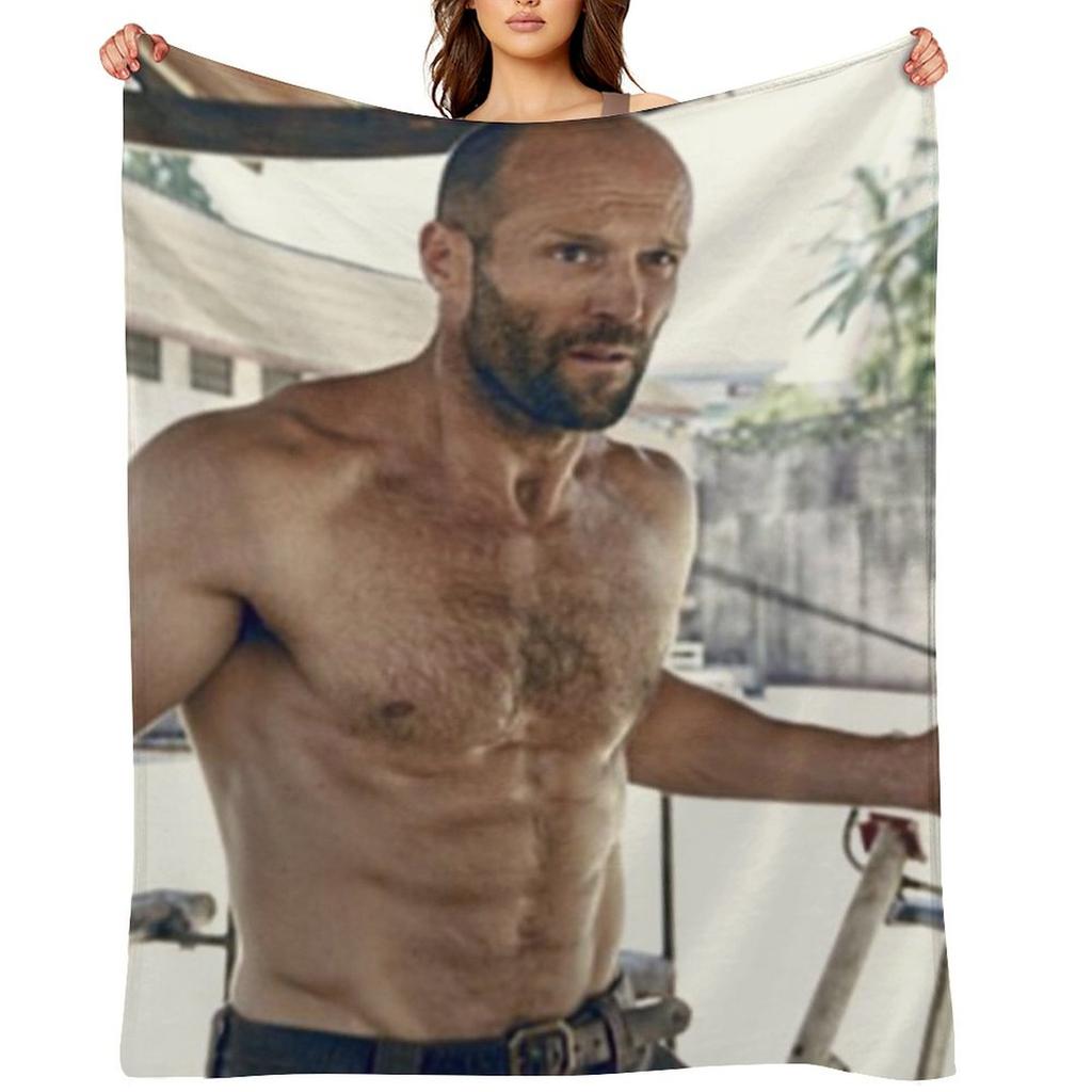 jason statham Throw Blanket Flannel Soft Plaid manga Sofa Quilt Blankets