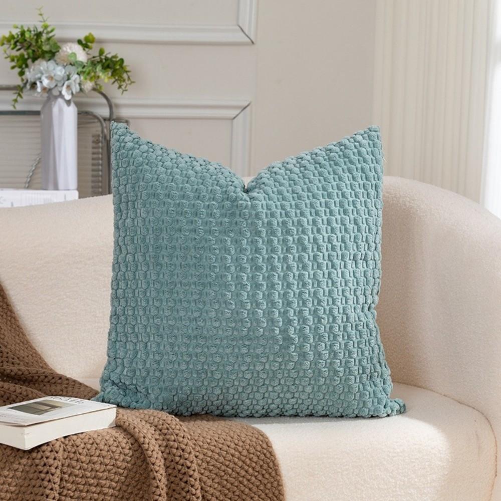 with Zipper Pillow Covers Corduroy Cushion Cases New Plush Pillow Case  Christmas Day