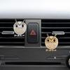 2PCS Bling Owl Car Dashboard Air Vent Trim Clips, Crystal Rhinestone Car Air Vent Clip, Cute Animal Car Interior Decoration Charm Accessories (Owl)