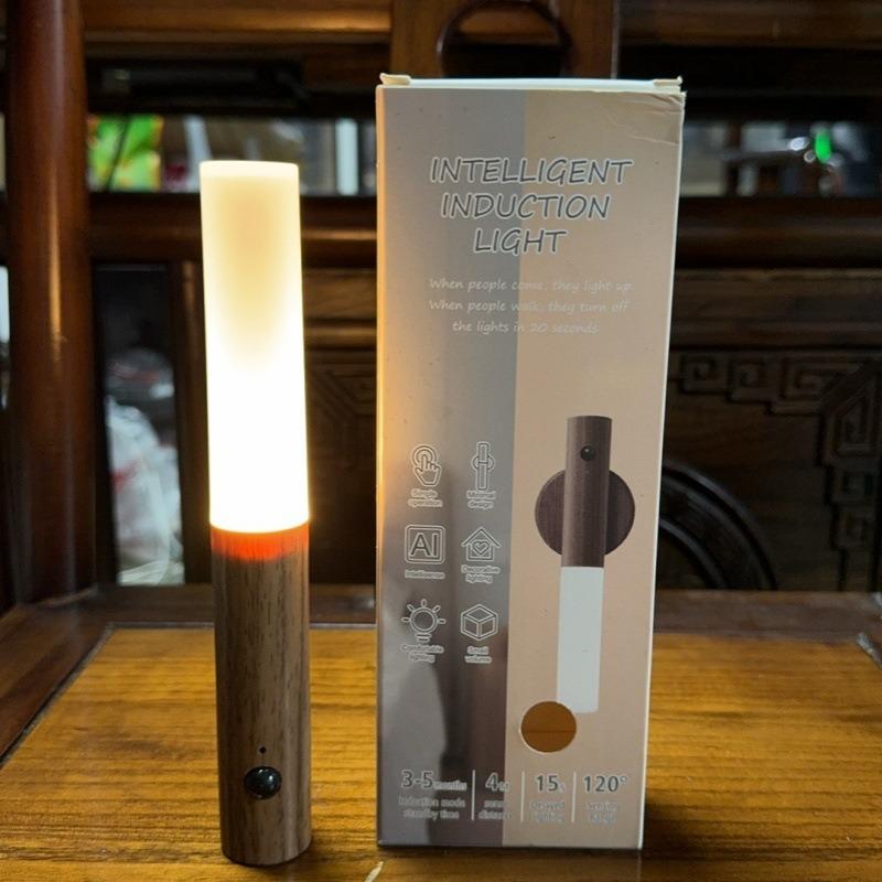 Creative Modern Minimalist Smart Human Body Sensor Light Led Rechargeable Night Light Stair Corridor Acrylic Wall Lamp