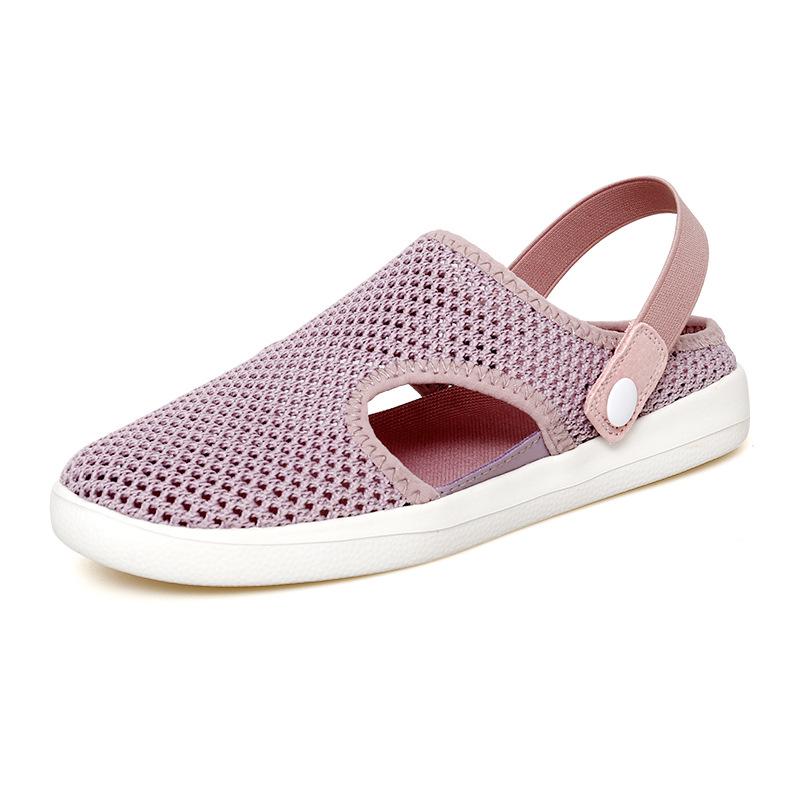 

Women s Breathable Plus Size Closed-toe Sandals - Wear-resistant Slippers with Buckle, Ideal for Summer Beach Days 37