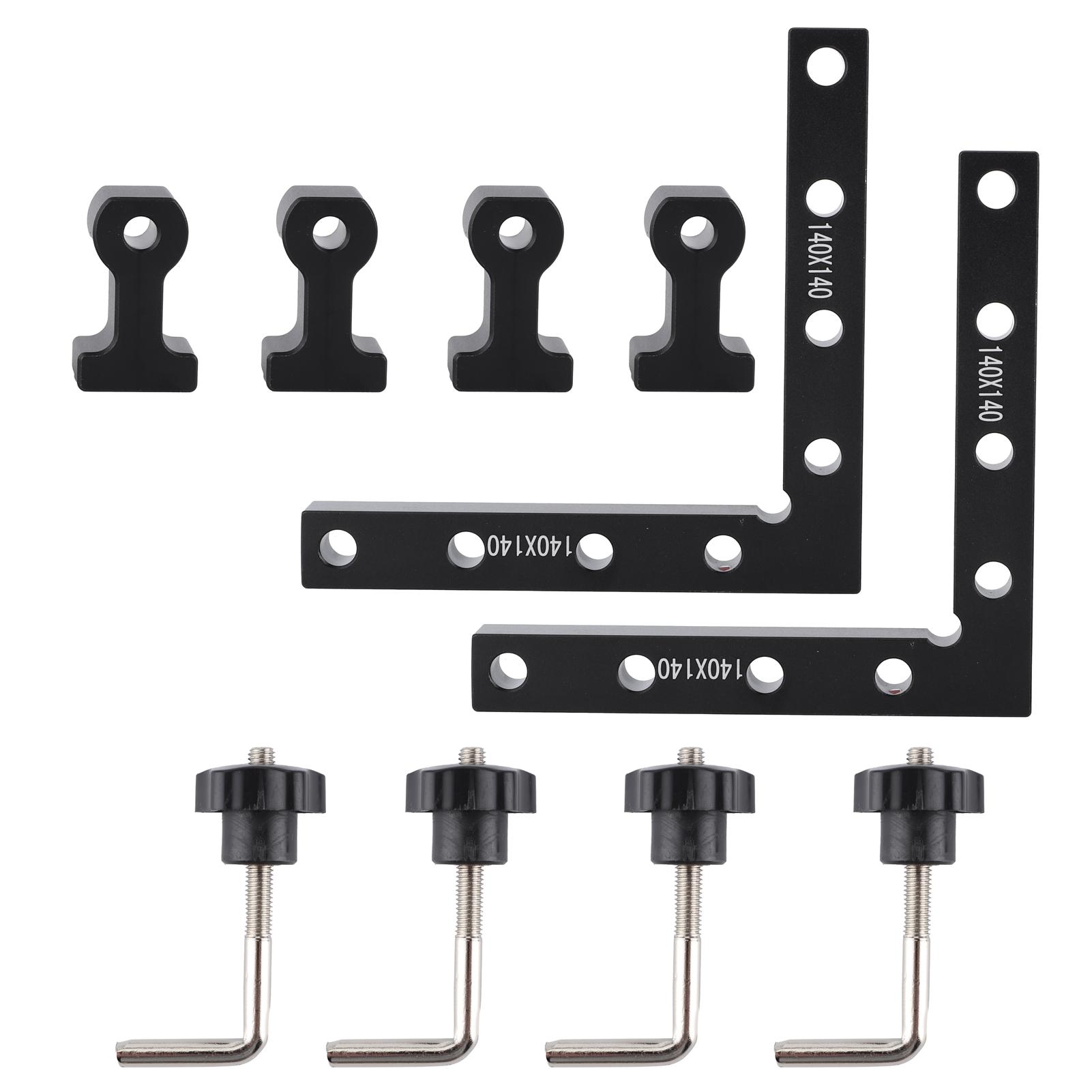 

Right Angle Clamps L Type DIY Woodworking Positioner Aluminium Alloy Tools 140mm