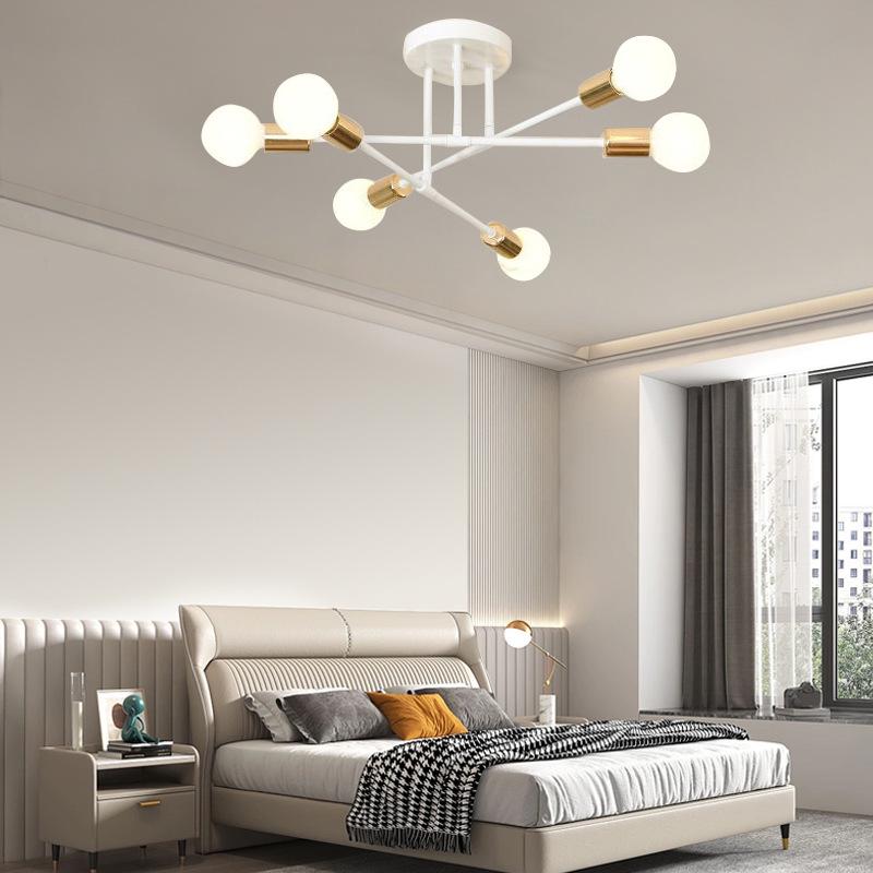 Nordic Modern Wrought Iron Branch Pendant Light for Small Living Room