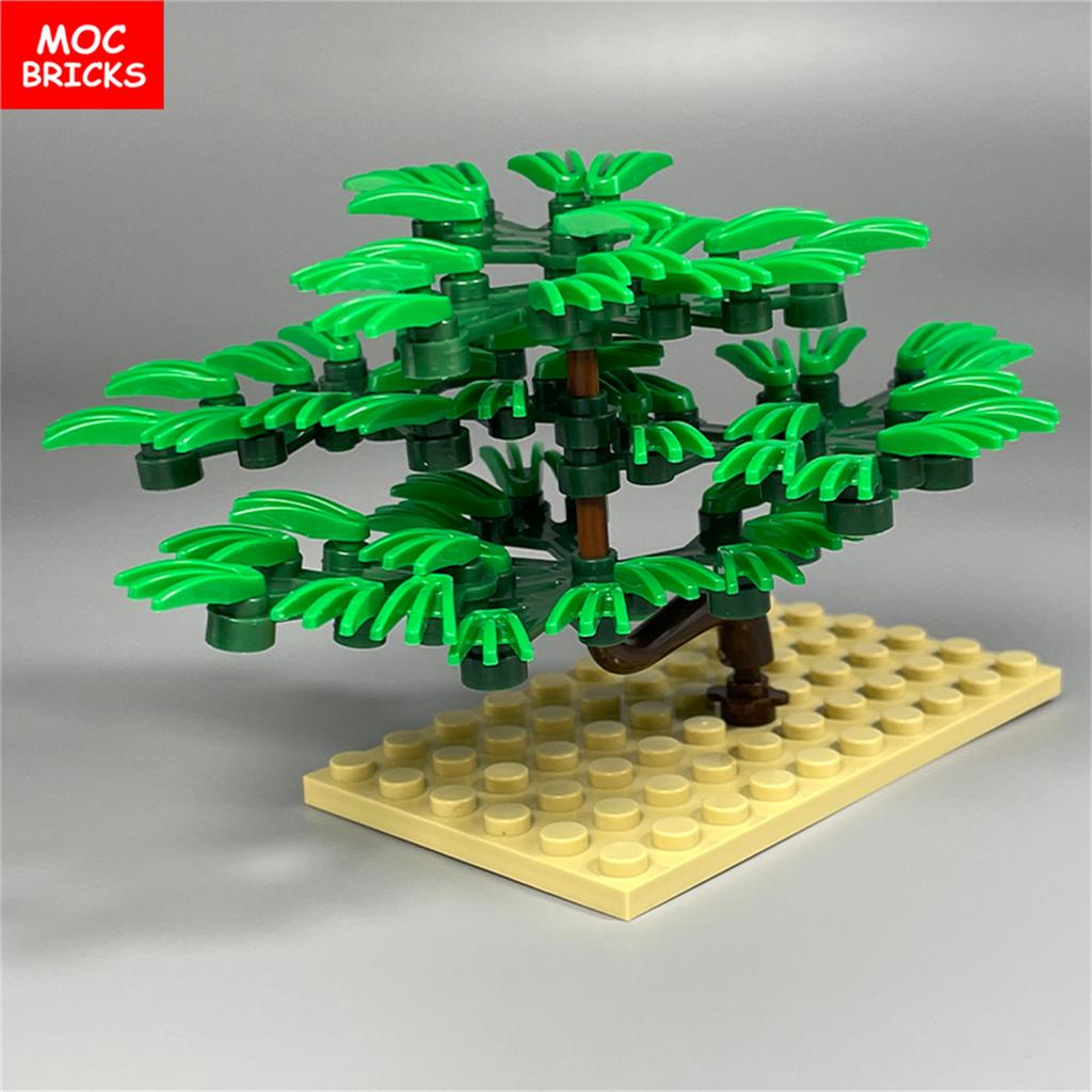 Non-Toxic Moc Bricks Mini Welcoming Pine Desktop Diy Tree Model City House Decorations Educational Building Blocks Children'S Toys