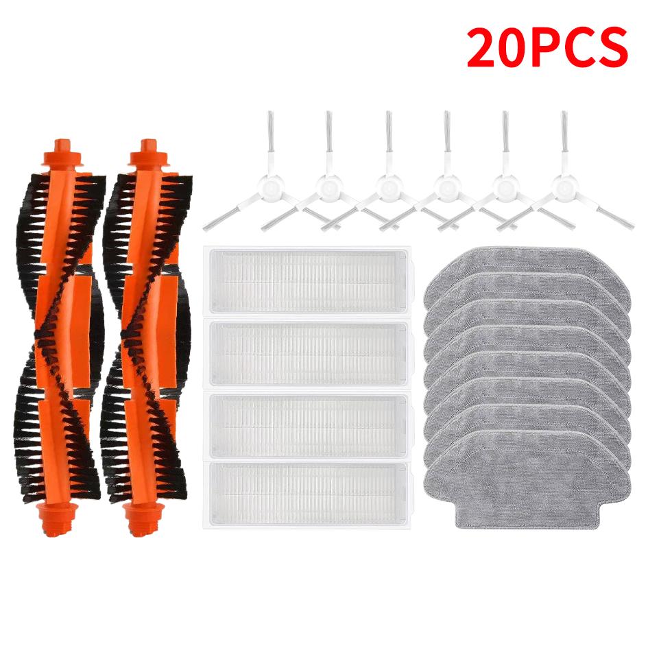 For Xiaomi Robot Vacuum S10 S12 T12 B106GL/ Mop 2S XMSTJQR2S / 3C B106CN Parts Accessories Main Side Brush Filter Mop