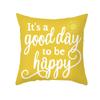 Yellow Geometric Simple Pattern Decorative Pillowcase Cushion Pillowcase Bedding Decoration