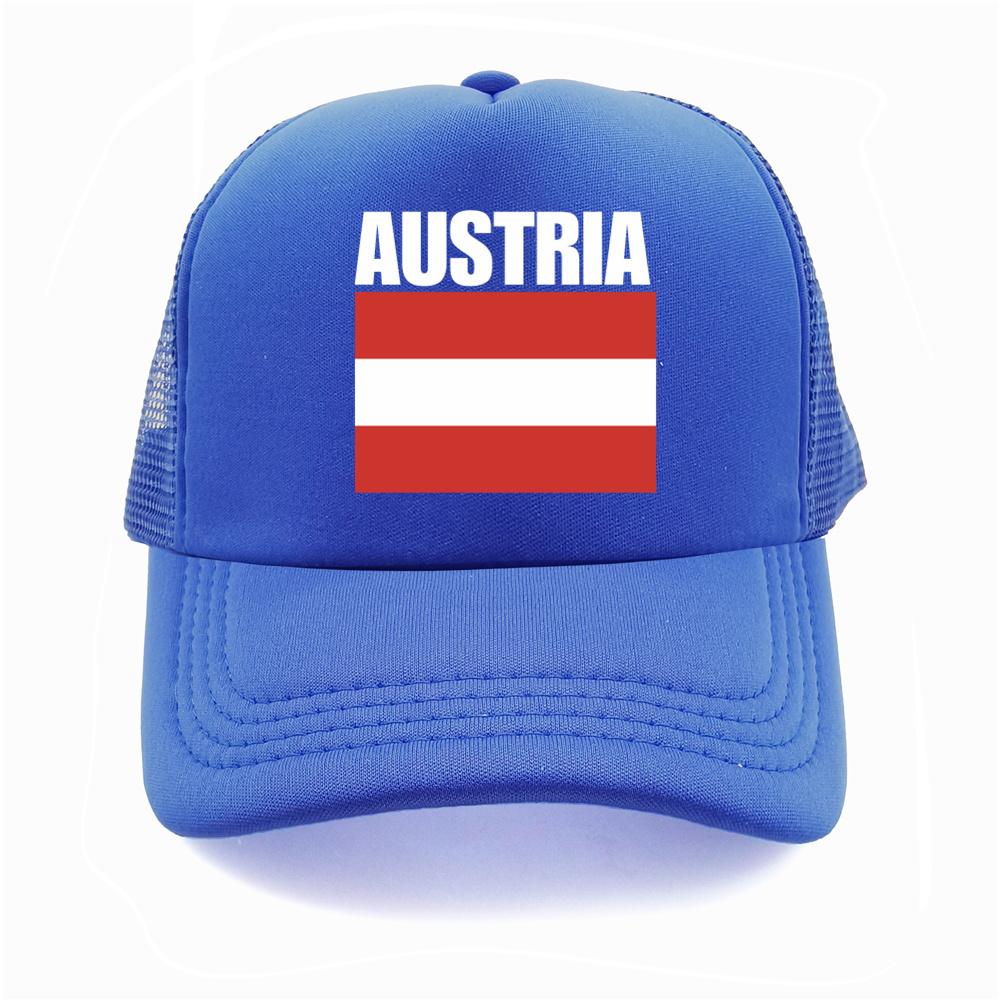 Cappellino da Baseball Bandiera Austriaca Fresco Estivo Unisex Rete Traspirante Cappello per Fan del Paese Cappellino Trucker Unisex Cappellini in Rete Traspirante per Esterno