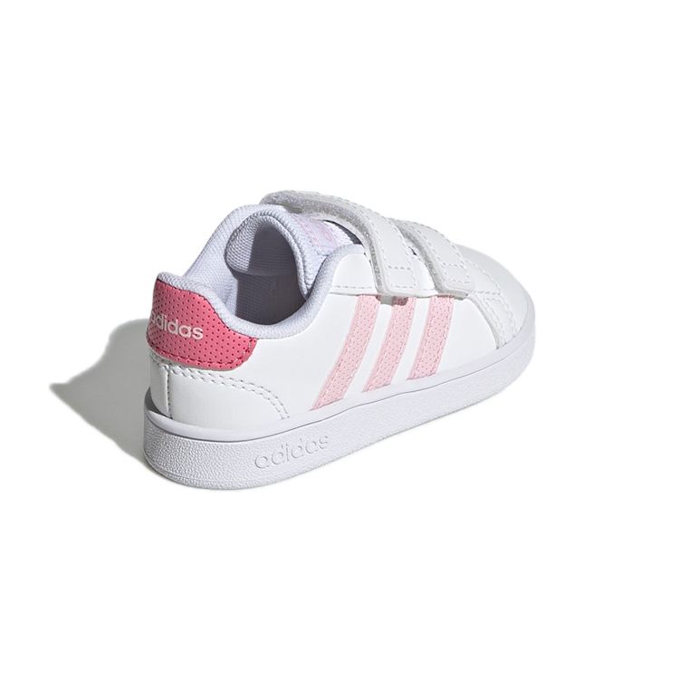 Adidas Neo Grand Court Casual Lightweight Durable Low-Top Skate Shoes Baby sneaker Pink White GX5751