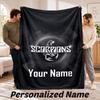Scorpions Personalized Flannel Blanket Custom Name Text Soft Throw Blanket Home Decor