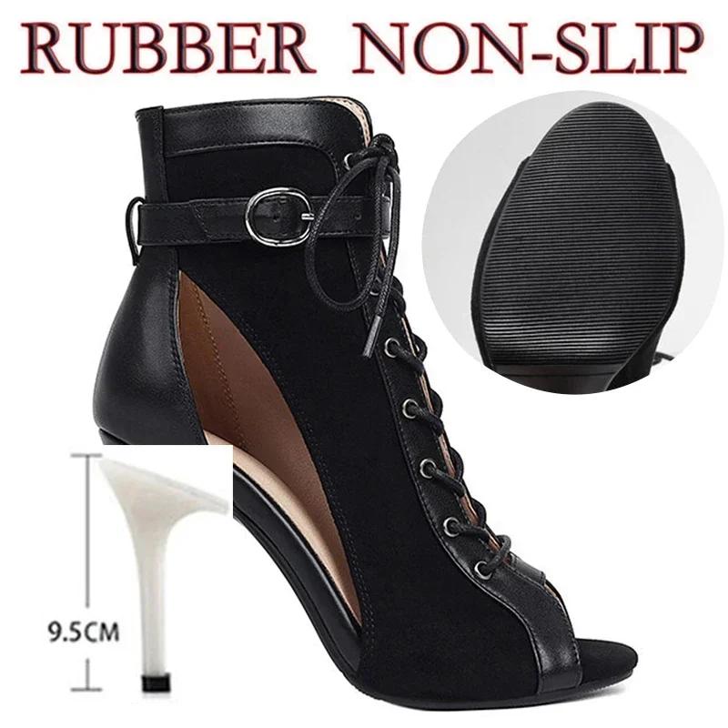 Syflyno 2024 Novos Saltos Altos Sensuais Femininos Macios Sapatos de Dança Jazz Femininos Dança Latina Ao Ar Livre Sapatos de Salto Alto Sensuais Plus Size