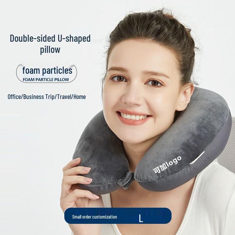 U-Shaped Foam Neck Pillow for Travel, Office Naps, and Car Support