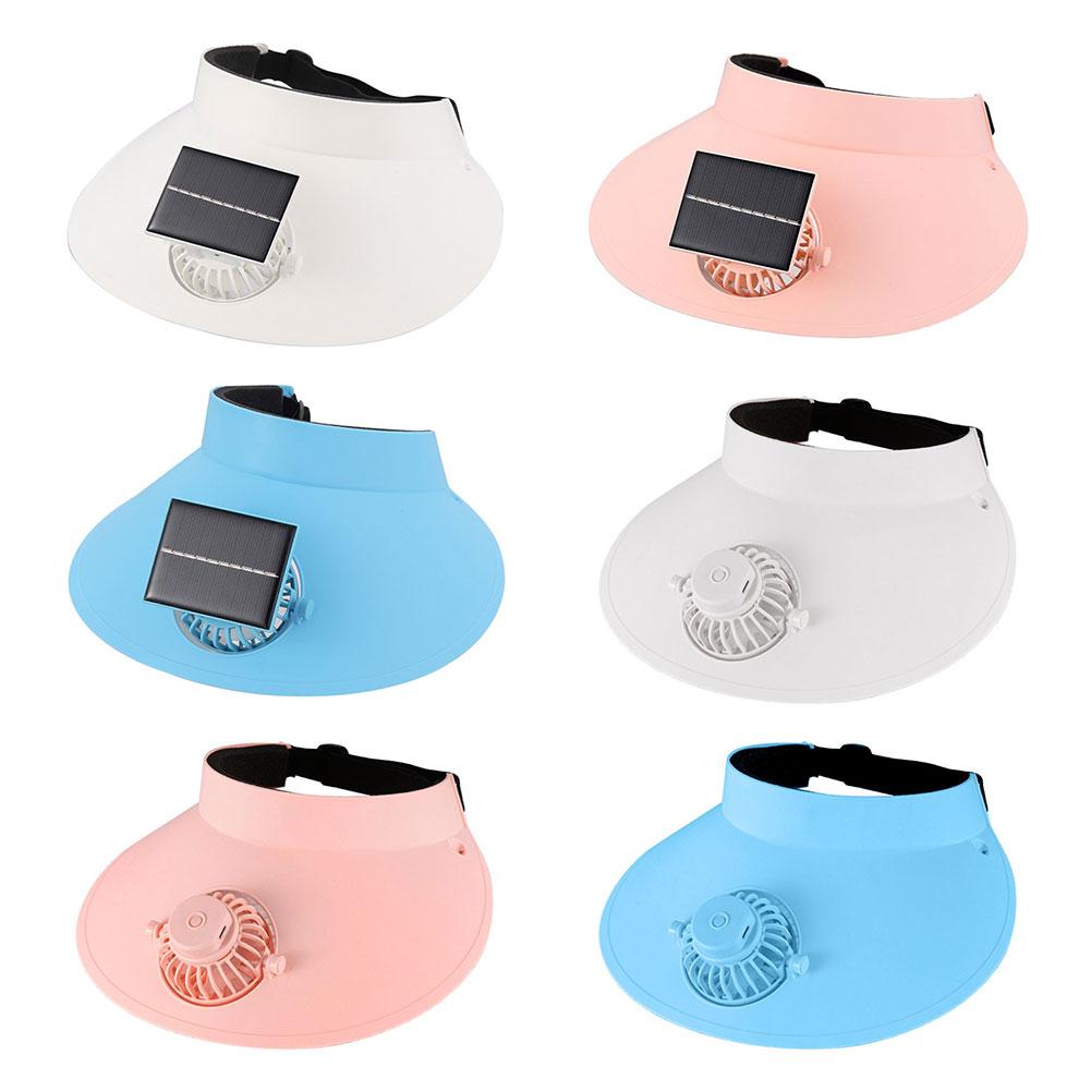 Sun Visor Hat with Fan Three Temp Settings Summer Sun Hats Empty Top Cap for Women for Sun Protection and Outdoor