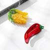 Hair Claw Corn Pepper Design Back Head Shark Clip Easy Hold No Slip Updo Hair Styling Tool Hair Accessory