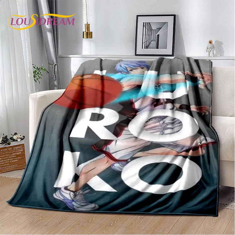 Kuroko's Basketball Anime Cartoon Soft Plush Blanket,Flannel Blanket Throw Blanket for Living Room Bedroom Bed Sofa Picnic Cove