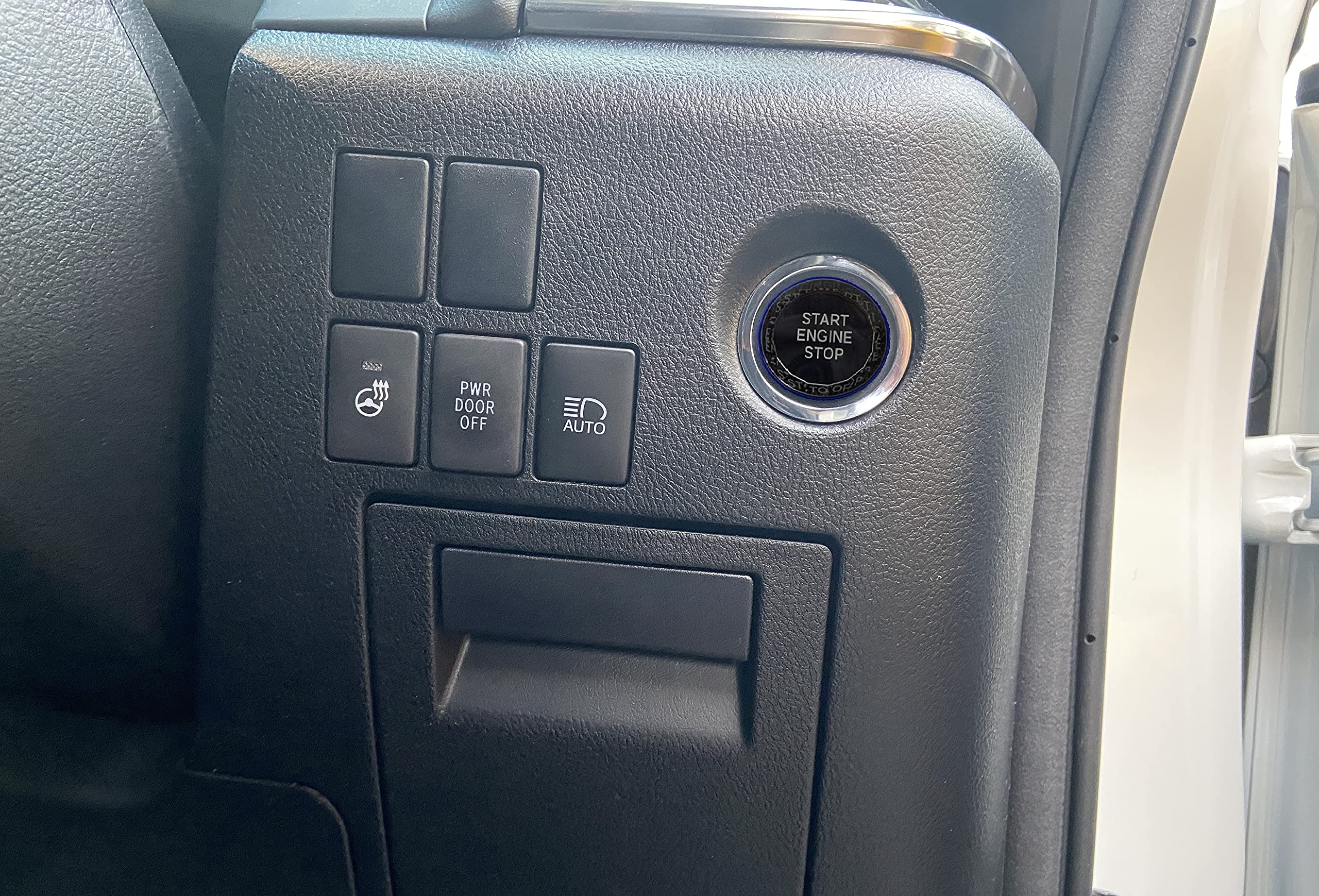 

Toyota 30 Series Alphard Vellfire Blue Crystal Кнопка запуска Сменный переключатель запуска двигателя Внутренняя панель с IDT Mini Waist Может быть установлена