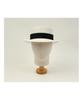 White Flat Short Panama Hat