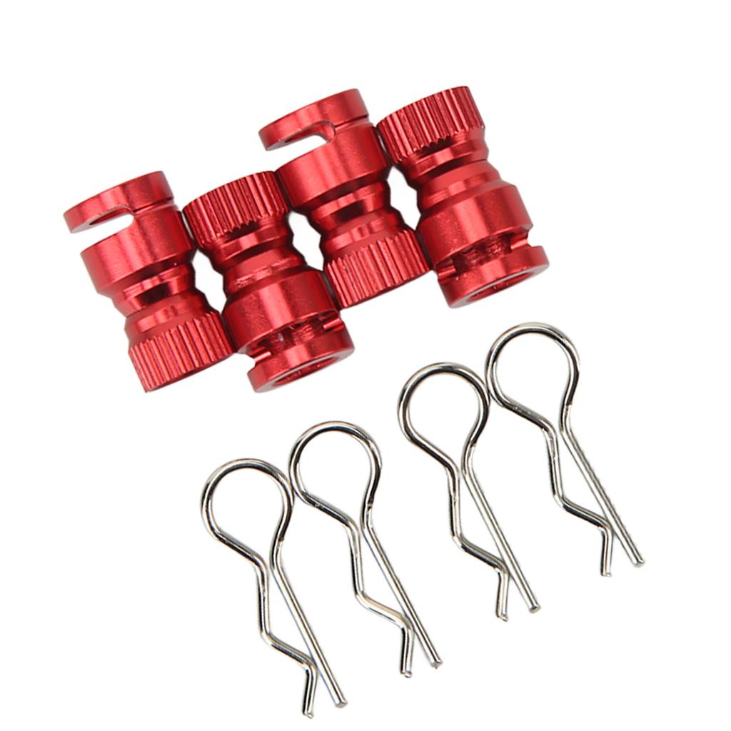 4Pcs Metal RC Body Shell Mount Column Hole Locator Magnetic Car Shell Hole Locator for PC PVC Shell