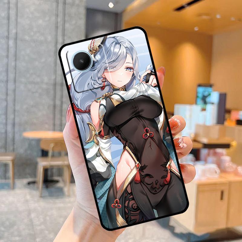 Genshin Anime Shenhe Case For Realme C55 C33 C31 C35 C30 C11 C15 C25s C21Y GT Neo 5 3T 2T 8 9 10 11 Pro Plus