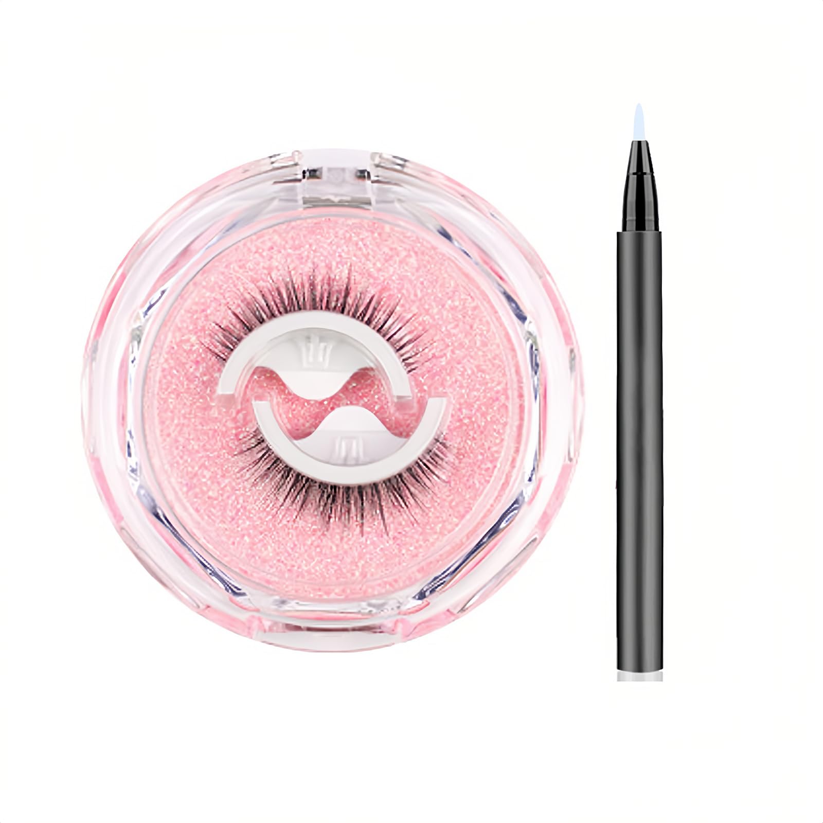 Gevlonecirly Eyelash False Lashes - Natural Look, DIY, No Adhesive Required, Perfect for Daily Makeup, 1 Pair, Adhesive Included, Reusable,