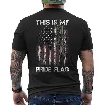 Ceci est mon t-shirt drapeau de la fierté patriotique USA AR-15 2e amendement droits aux armes AU DOS