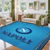 Napoli FC Design Crystal Velvet Rug Soft Decorative Mat for Bedroom Entrance