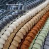 Cross-border Plush Reclining Chair Cushion: Thickened, Velvet-Striped, Quilted, Cotton-Filled, Foldable, Lazy Sofa Rocking Chair Cushion.