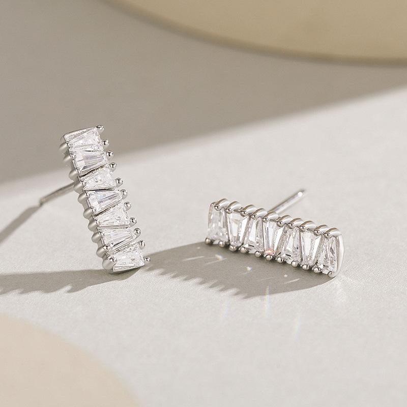 Tancise 925 Sterling Silber Zirkon Ohrringe Tropfen Ohrringe für Frauen Hochzeit Party Geschenke