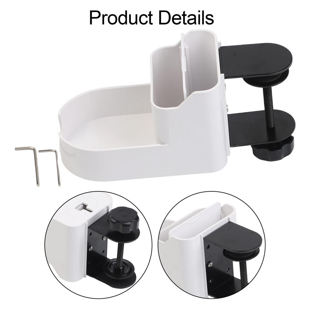 Adjustable Storage Desktop Organizer Charging Station ABS And Carbon Steel Materials Aesthetically Pleasing Design