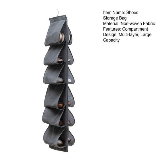 Batų laikymo krepšys Daugiasluoksnis erdvę taupantis pakabinamas batų laikymo krepšys