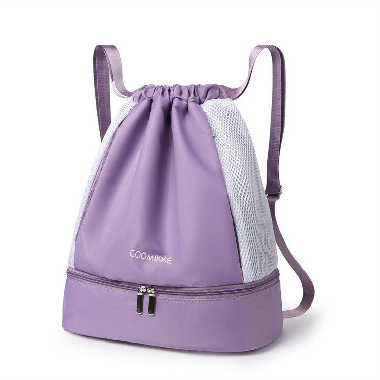 

Women s Lightweight Wet/Dry Gym Bag with Shoe Compartment - Ideal for Swimming, Yoga, and Travel рожевий