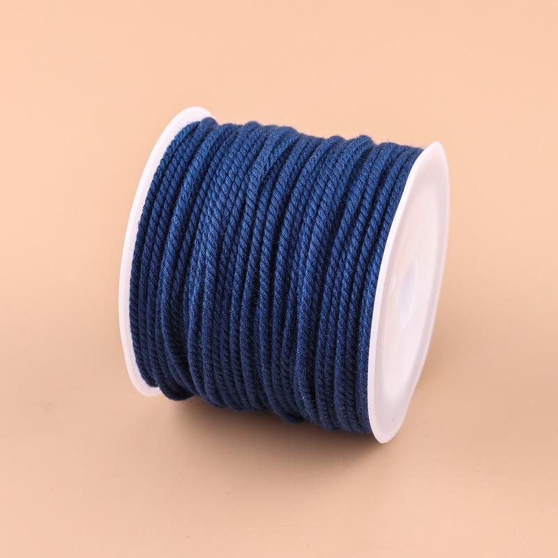 20m Multicolor Tie-Dyed Cotton Thread for DIY Moon Bodhi Bracelet
