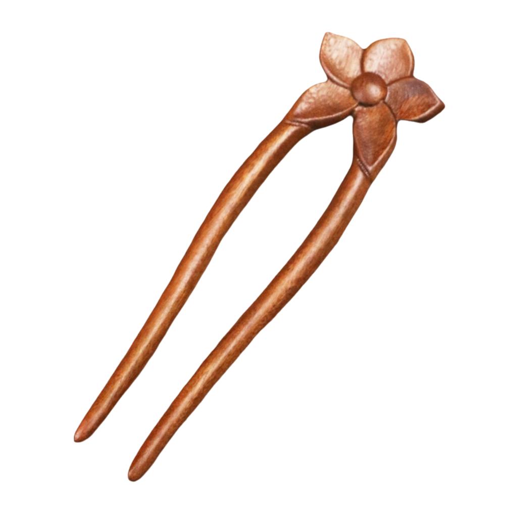 Vintage Styl U-vidličky do vlasů Dřevěné vidličky do vlasů Tradiční čínský styl Vlasová spona Drdolový účes