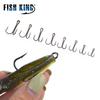 FishKing Double Fishing Hooks Barbed Carp Fishhook for Soft Worm Lure High Carbon Steel Fly Fishing Hook Accessories