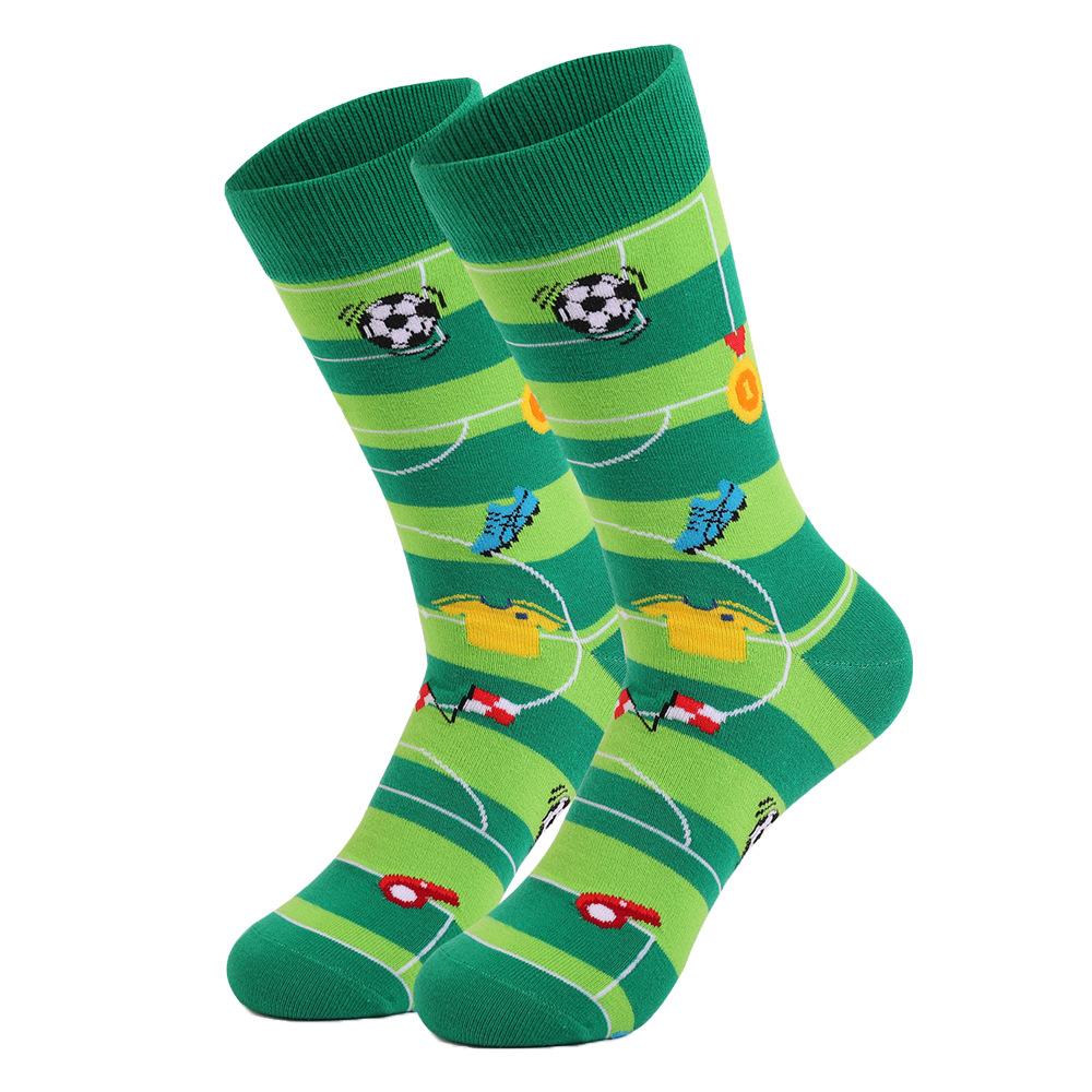 

Носки Забавные и забавные новинки Носки Весенние и летние носки Спортивные носки Спортивные товары Футбольные носки с картинками One Size зелёный