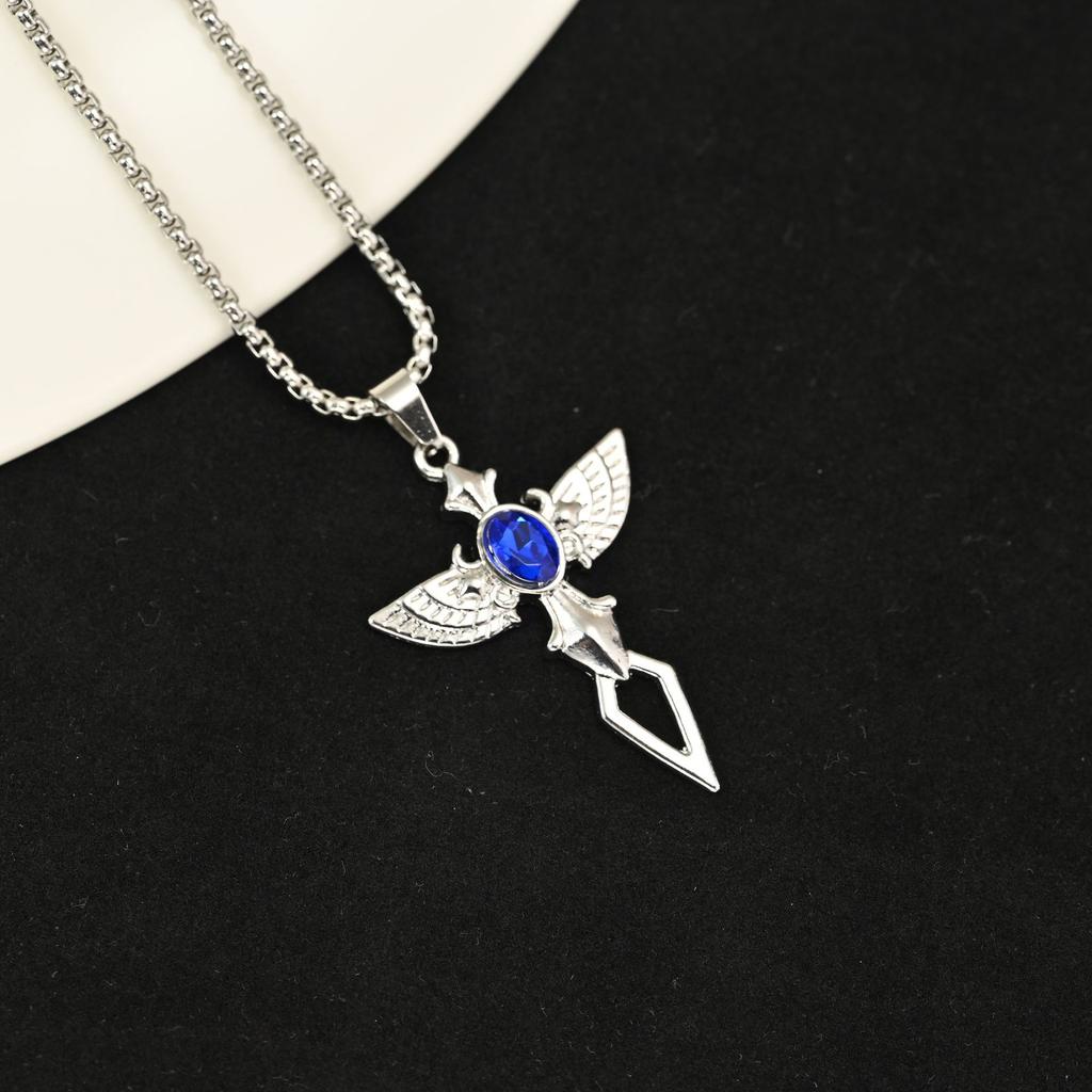 Angel Wings, Men'S Simple Retro Pendant Street Titanium Steel Necklace