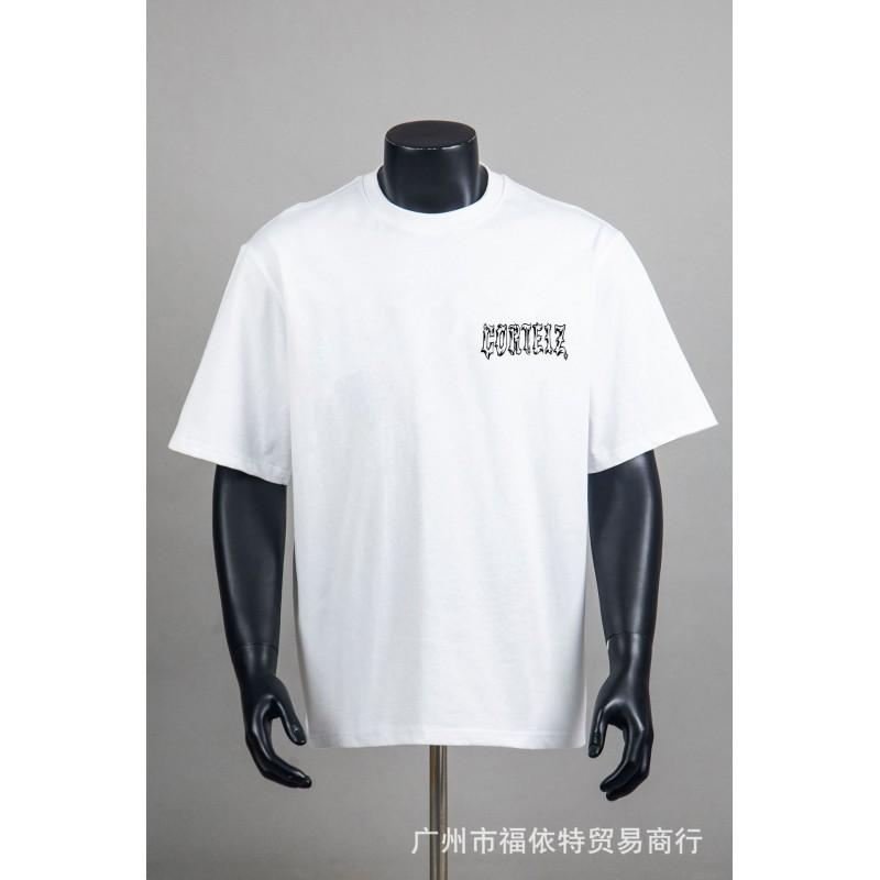 Corteiz Alcatraz Vintage Print T-Shirt Herren Damen Streetwear Lockerer Schnitt Kurzarm Tee