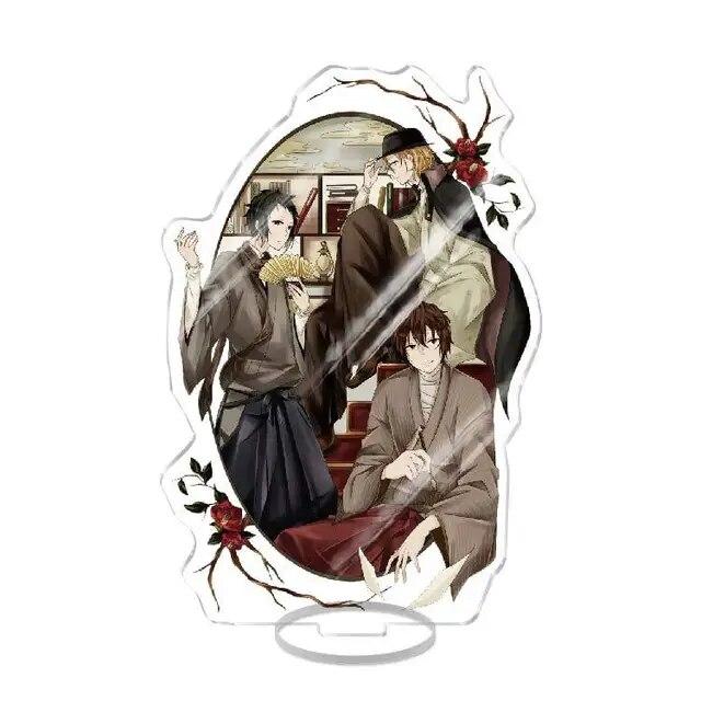 New Bungo Stray Dogs Anime Figure Acrylic Stand Model Toy Dazai Osamu Nakahara Chuuya Ryunosuke New Year Desk Decor Collect Gift