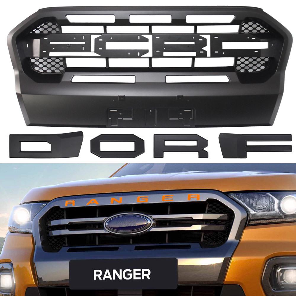 Compatible Ford Ranger T8 MK3 Wildtrak (2019-2021) Raptor-Style Grille Radiator Cover