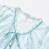 Fenteng [100% cotton] lace V-neck bow short sleeved cropped pants thin home suit set women's pajamas