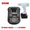 Power Tool Battery Adapter For For Porter Replacement BL1860 For Black & Decker For DMAKITA Battery BL1830 BL1850